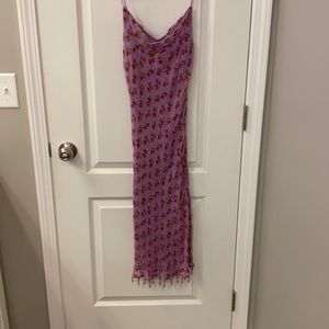 Vintage beaded lavender Betsy Johnson dress size P